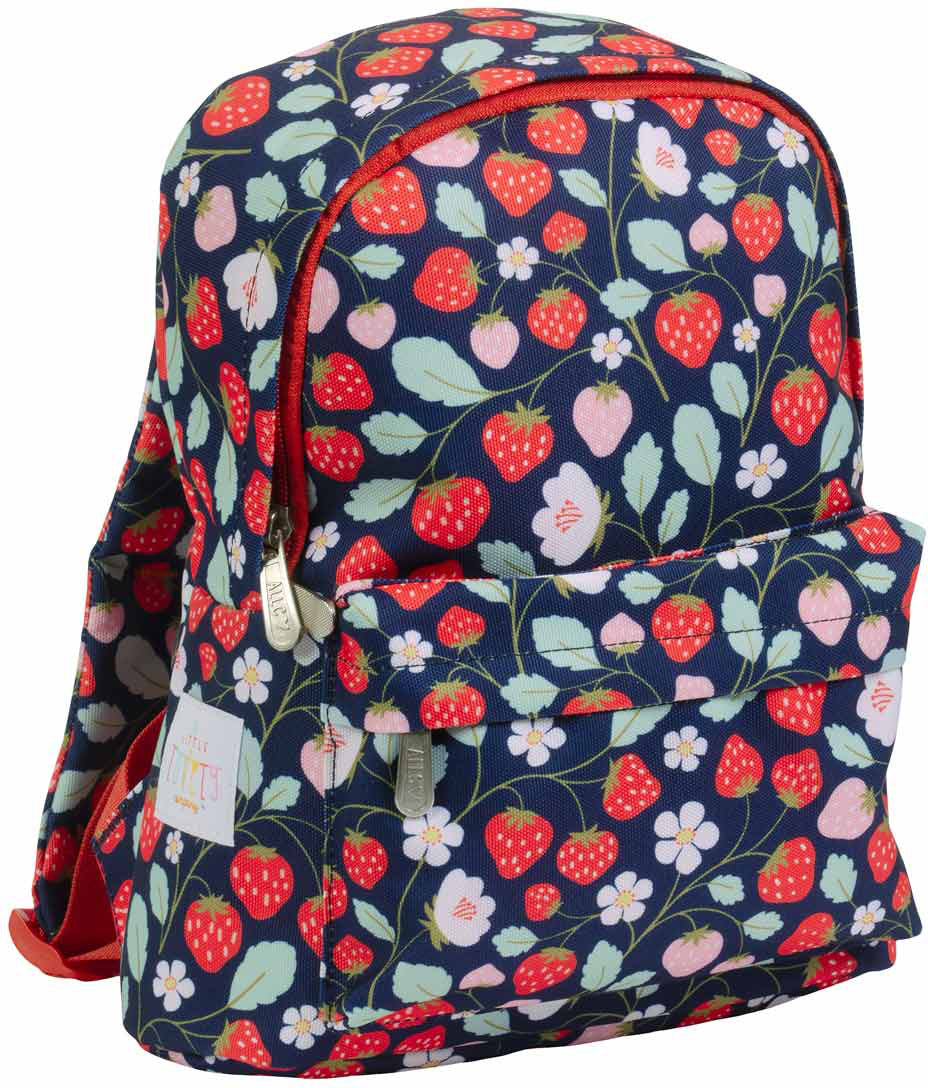 ALLC Kindergartenrucksack BPSTBU71 – Polyester – Erdbeeren, 235 × 300 × 100 mm