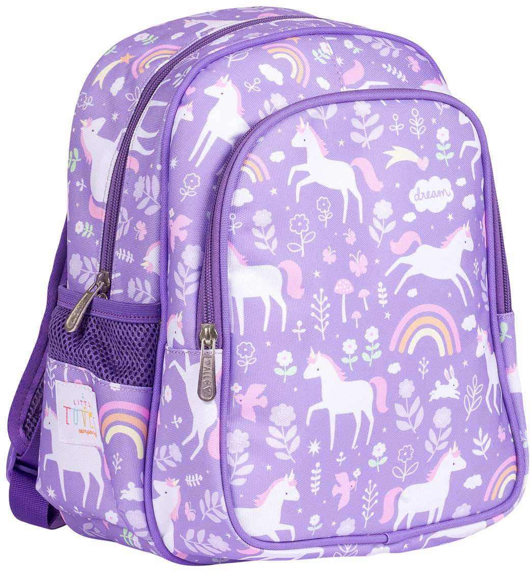 Allc Kindergartenrucksack, Einhorn, 32×6×36 cm