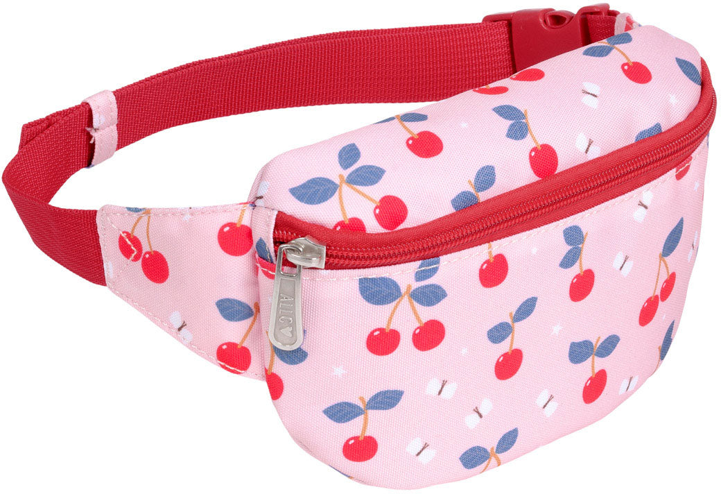 Allc Bauchtasche Kids – 1,4 l – Rosa, Polyester – Kirschen