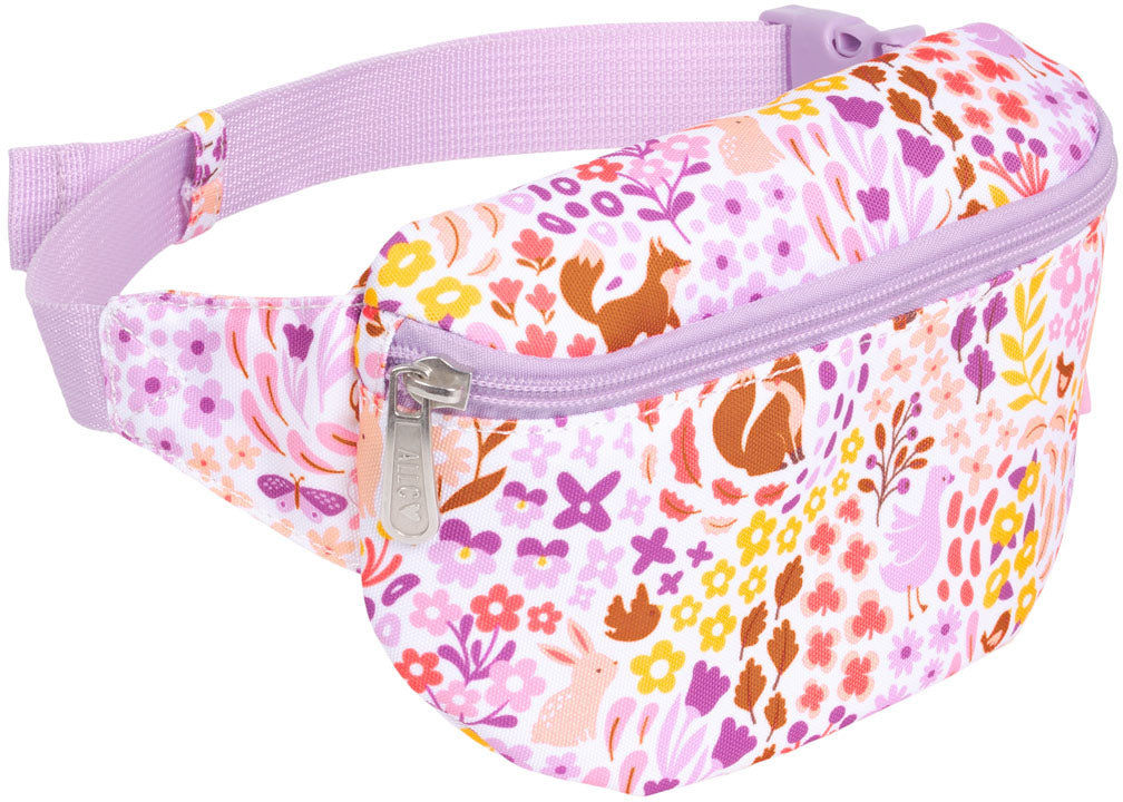 ALLC Kids Flower Garden – Umhängetasche, 1,4 l, Polyester, Lila, 13 × 2 × 19 cm
