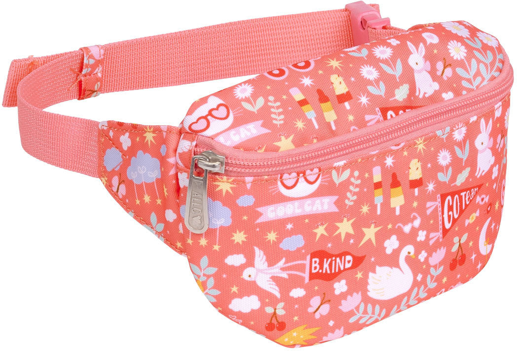 ALLC Kids Fun BUFUCO07 – Umhängetasche, 1,4 l, Polyester, Korallenrosa, 13 × 2 × 20 cm