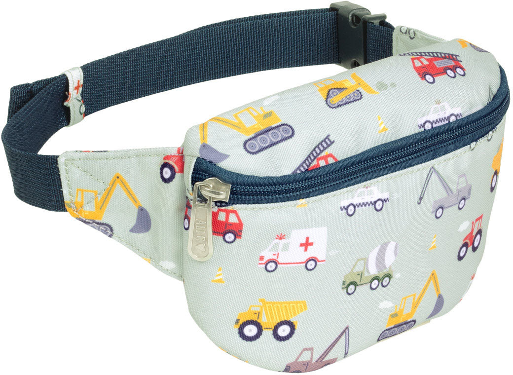 ALLC – Bauchtasche Kids – 1,4 l – Hellblau – Polyester – Fahrzeuge