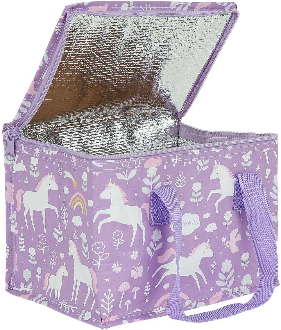 Allc Kühltasche – isoliert – 180×30×240 mm – PVC/Polyester – Unicorn dreams