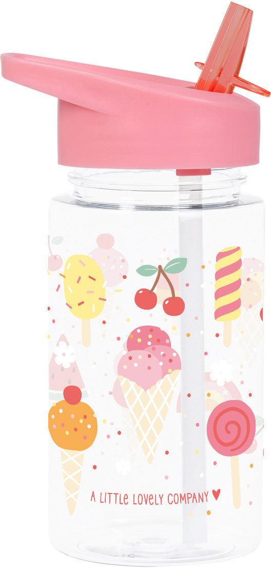 ALLC DBICPI65 Isolierflasche 450 ml – Doppelwandig, Edelstahl, mit Strohhalm, Ice Cream