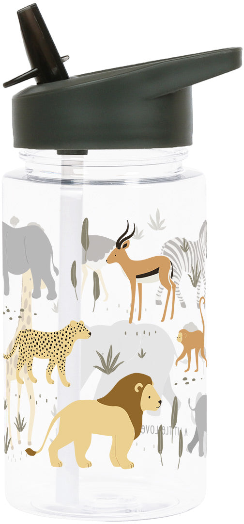 ALLC DBSAGR48 Isolierflasche 450 ml – Doppelwandig, Tritan, mit Strohhalm