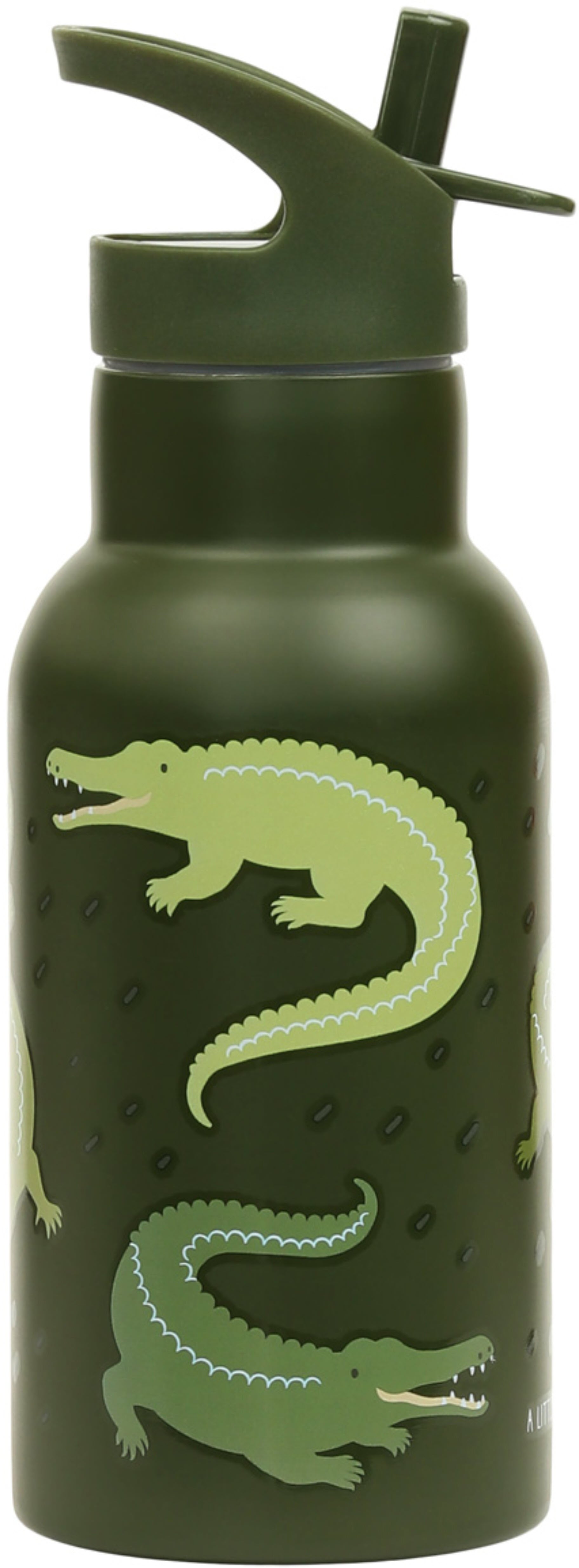 ALLC Isolierflasche 350 ml – Doppelwandig, Edelstahl, mit Strohhalm