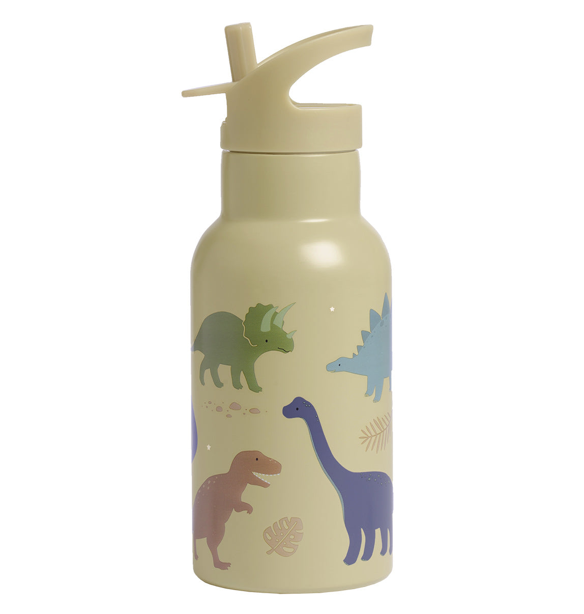 Allc Dinosaurs DBSSDI40 Kindertrinkflasche – mit Strohhalm, BPA-frei, Edelstahl