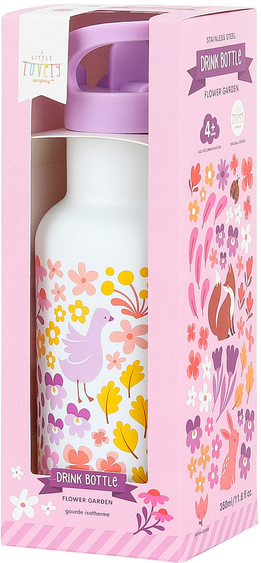 ALLC Isolierflasche 350 ml – doppelwandig, Edelstahl, mit Strohhalm