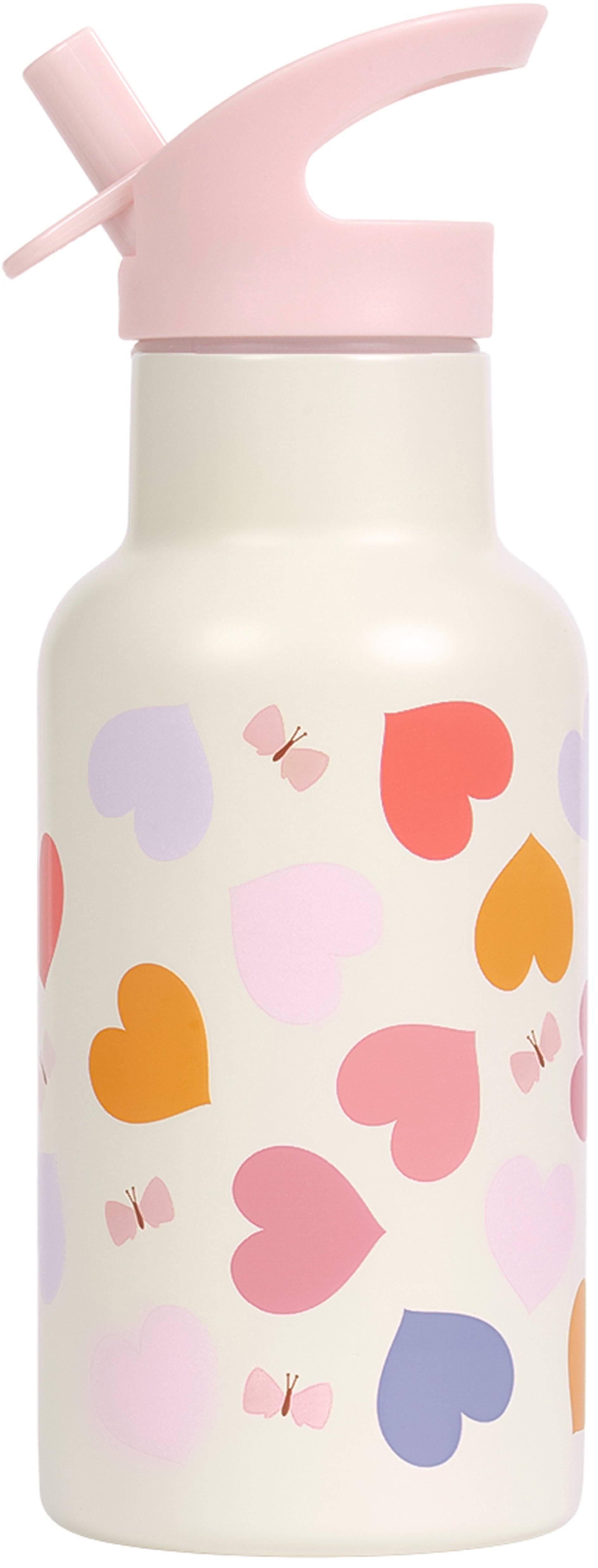 ALLC Isolierflasche 350 ml – doppelwandig, Edelstahl, mit Strohhalm