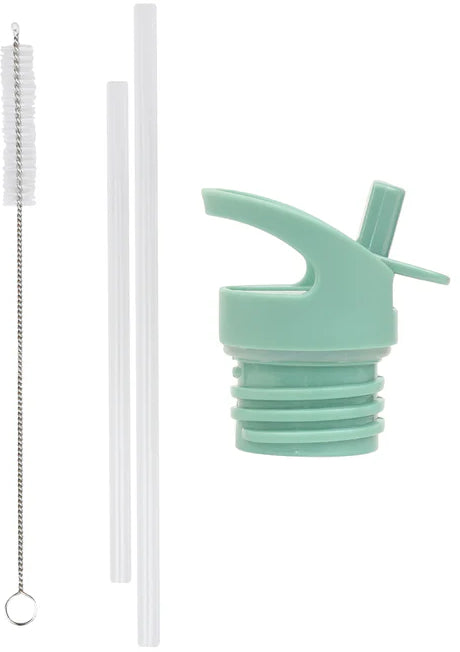 Allc A Little Lovely Ersatzset für 350 ml Trinkflasche – Deckel, Strohhalm, Reinigungsbürste