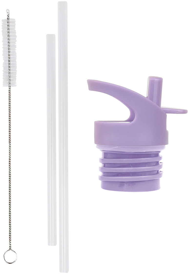 Allc Set für Trinkflasche – Deckel, Strohhalm, Bürste – für A Little Lovely 350 ml