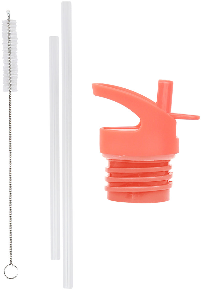 ALLC – Set für Trinkflasche – Deckel, Strohhalm, Bürste – für A Little Lovely 350 ml Edelstahl-Trinkflasche