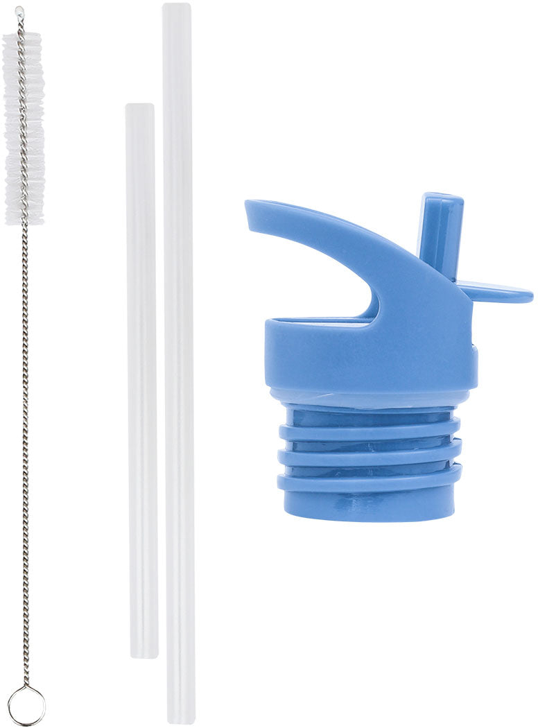 Allc A Little Lovely – Set für Trinkflasche – Deckel, Strohhalm, Bürste – für 0,35 l Edelstahl-Flasche