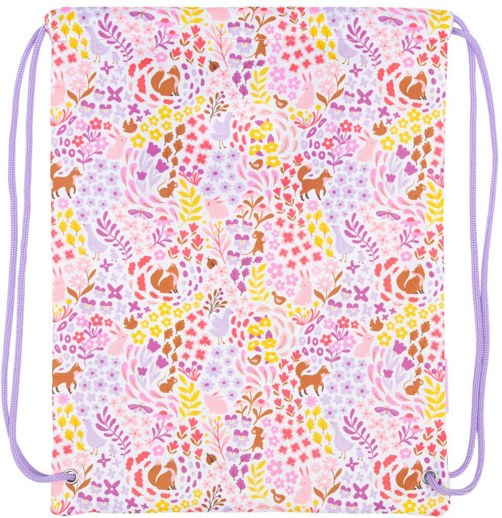 Allc Sportbeutel Flower Garden – 0,4 l, Polyester, Lila