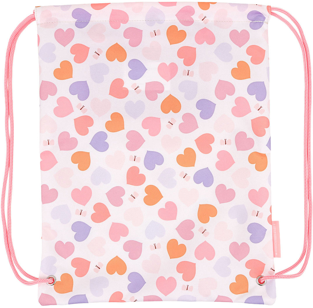 Allc Sportbeutel Hearts – 0,4 l, Polyester, 32 × 42 cm