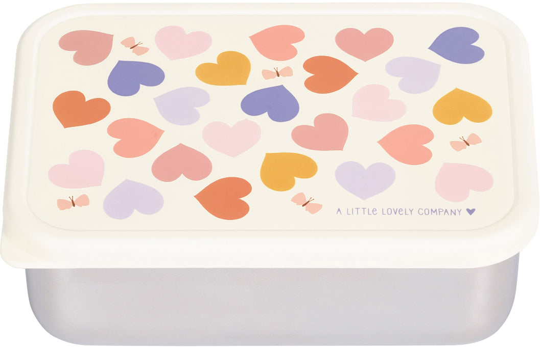 Allc Lunchbox LBSSHE57 – 17,5 × 6,0 × 12,5 cm, Edelstahl/Kunststoff (PP), Click & Close-Deckel, auslaufsicher