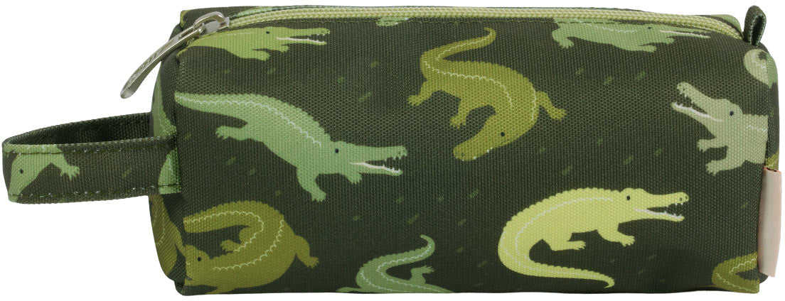 Allc Schlamperetui, Krokodil, Polyester, 14,5 × 3 × 18,5 cm