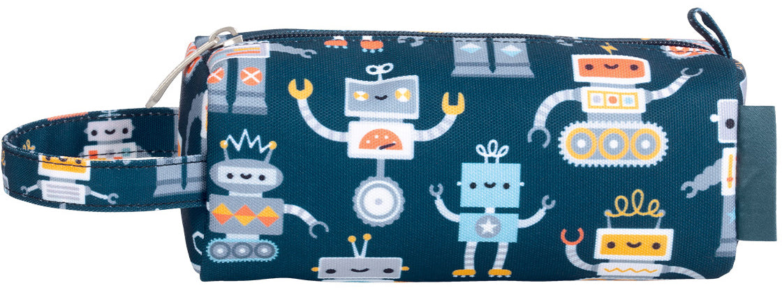 Allc PEROBU30 – Schlamperetui, Robots, Dunkelblau, 20 × 8 cm