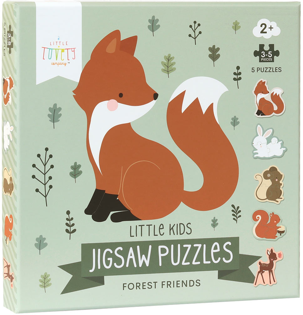 Allc Puzzle-Set – Waldfreunde, 5 Teile, ab 2 Jahren, 22,5 × 22,5 × 4,0 cm