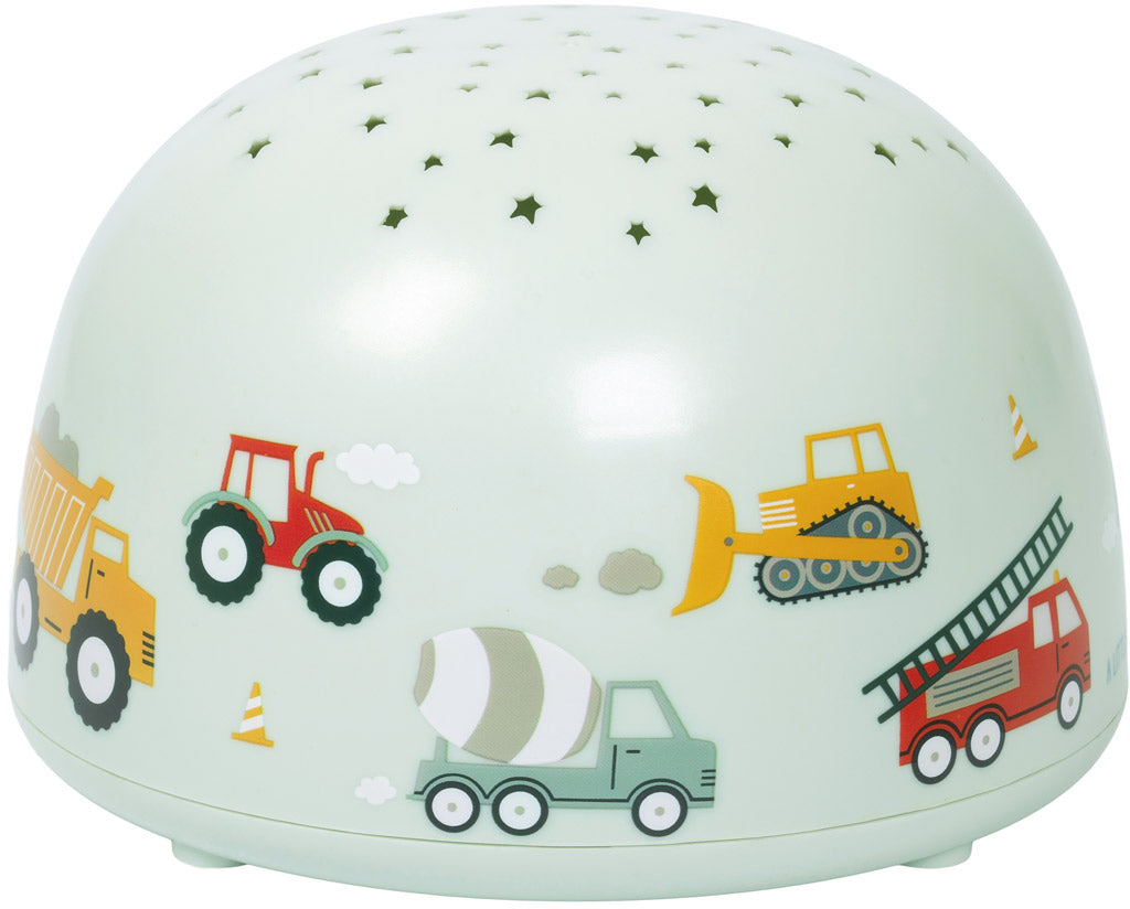 Allc Nachtlicht-Projektor PLCAMI17 – mehrfarbig, 30 Min Timer, batteriebetrieben (3× AAA), 14,5×9,5×14,5 cm