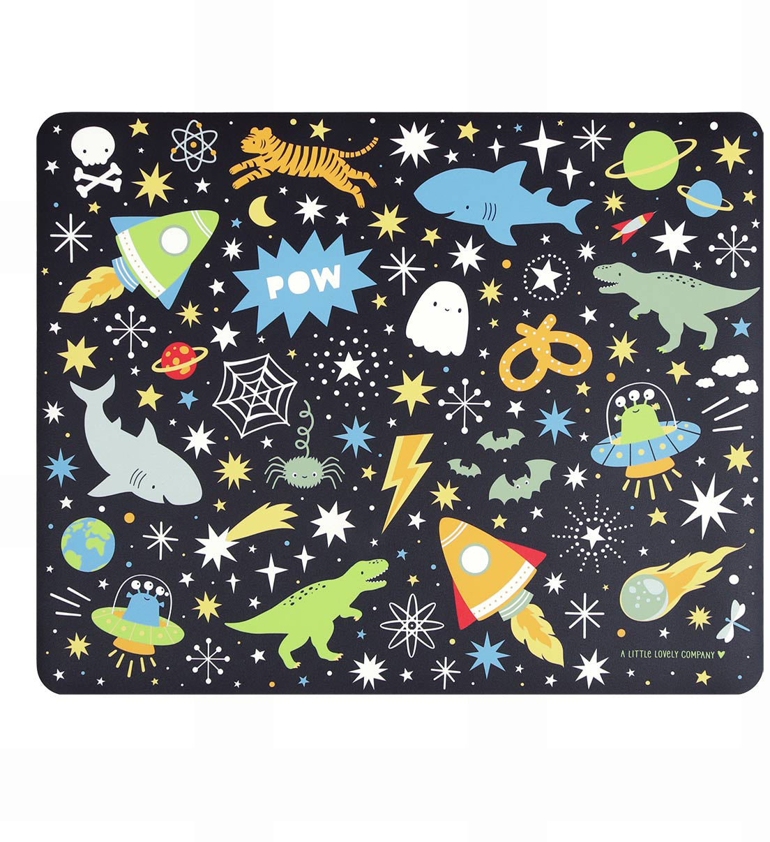 Allc Tischset – 43×34 cm, PVC, Schwarz, Galaxy