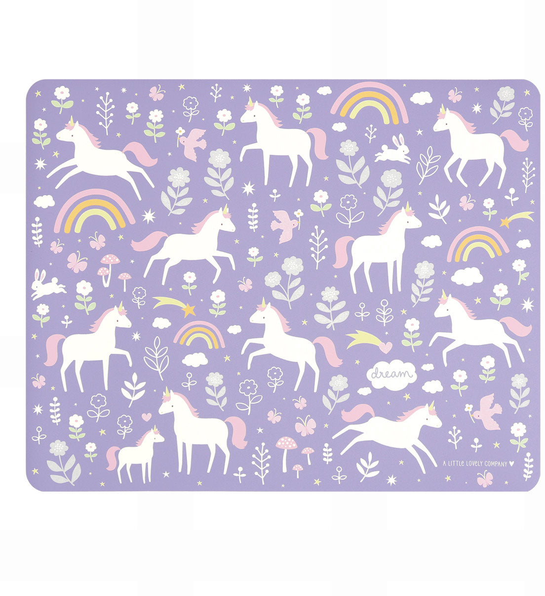 Allc Tischset – PVC, Einhorn-Motiv, 43 × 34 cm