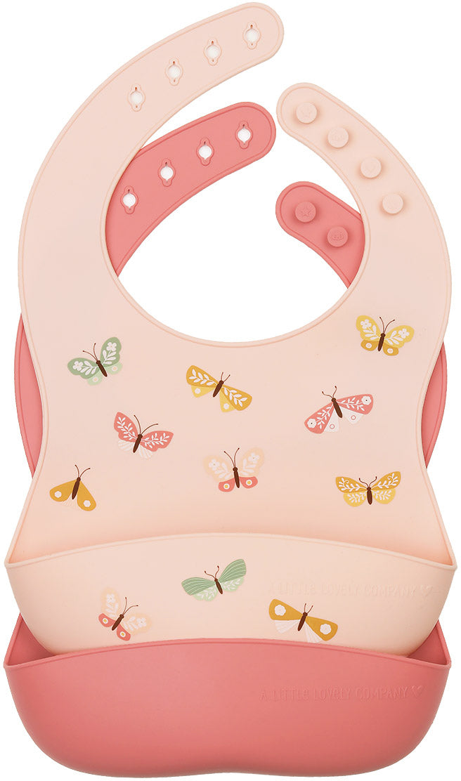 Allc Silikonlätzchen – 2er Set, 23,5 × 28,0 × 3,0 cm, Silikon, BPA-frei, wasser- und schmutzabweisend
