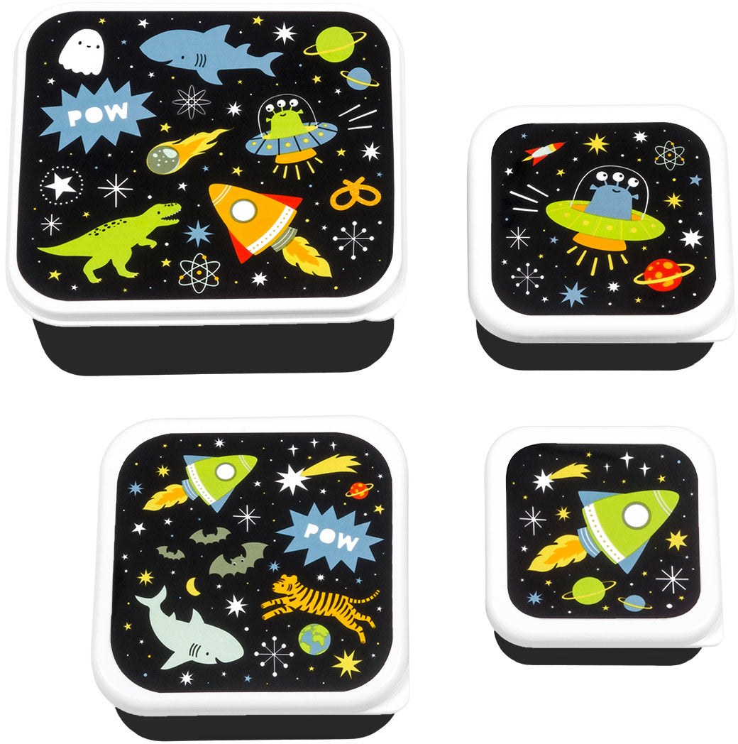 Allc SBSEGA74 Galaxy – Lunchbox, 15 × 14 × 7 cm, 4-teilig
