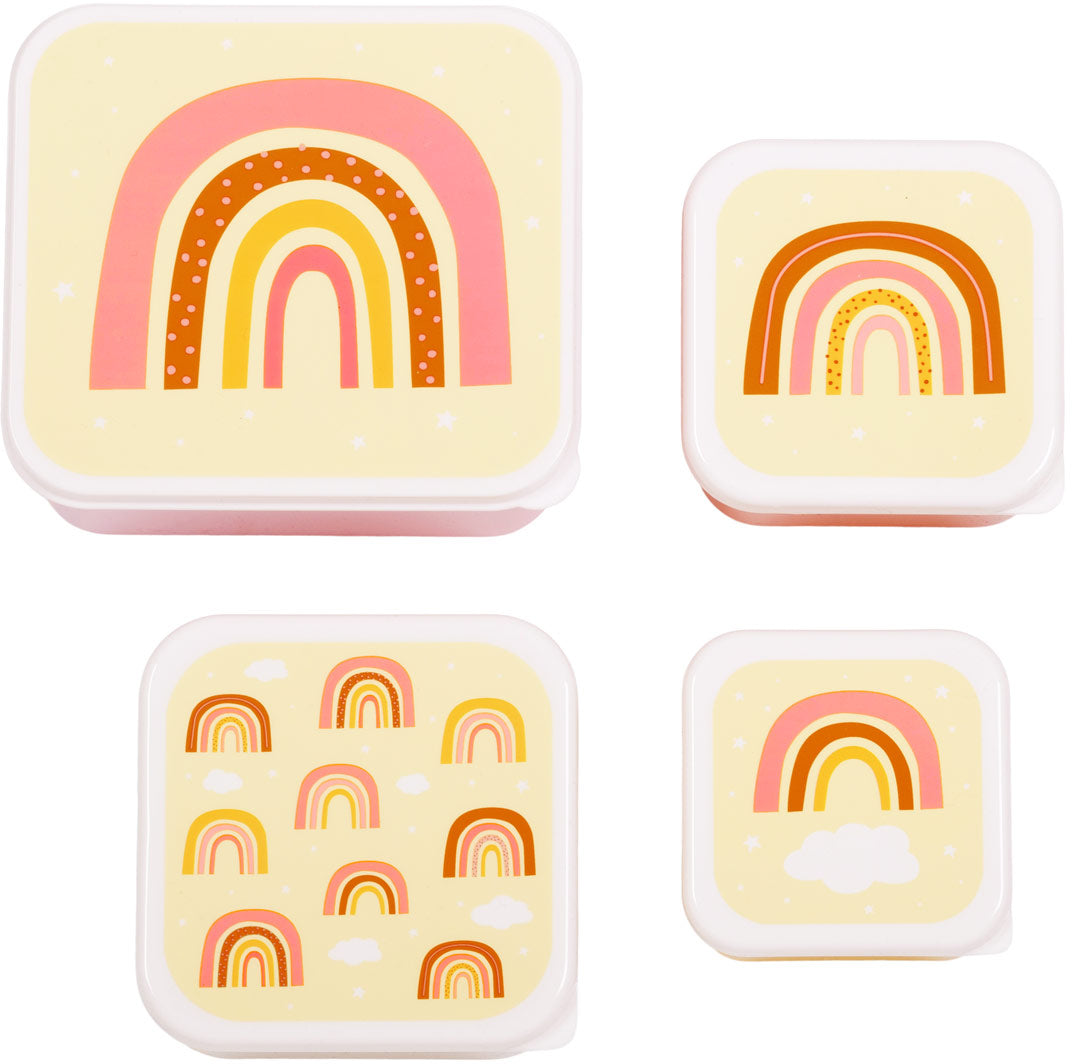 Allc SBSERA41 – Lunchbox, 15,8 × 14 × 7 cm; 12 × 12 × 5,5 cm; 10,5 × 10,5 × 5 cm; 9 × 9 × 4,5 cm, 4-teilig