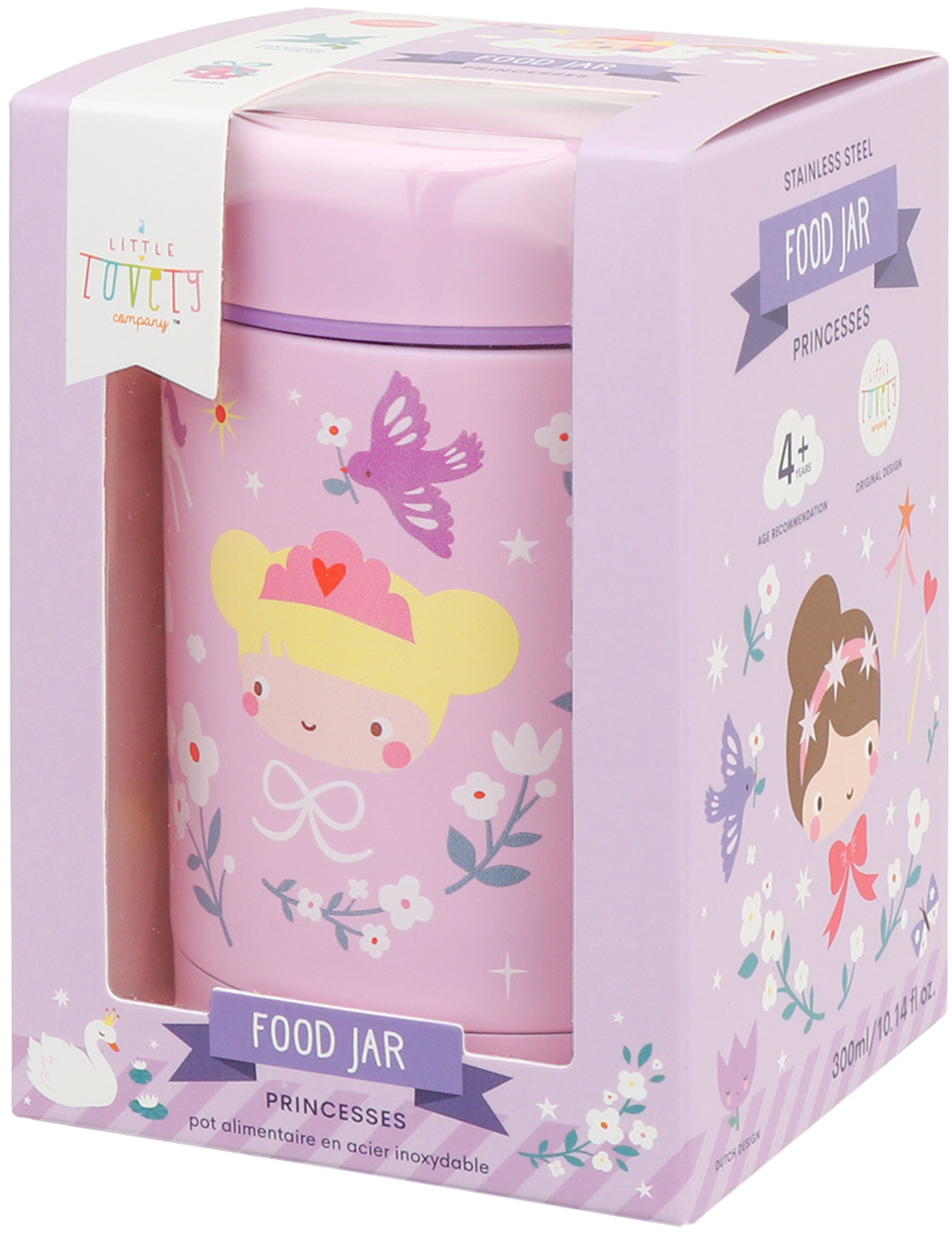 Allc Princesses – Lunchbox 8 × 12 × 8 cm, isoliert, auslaufsicher