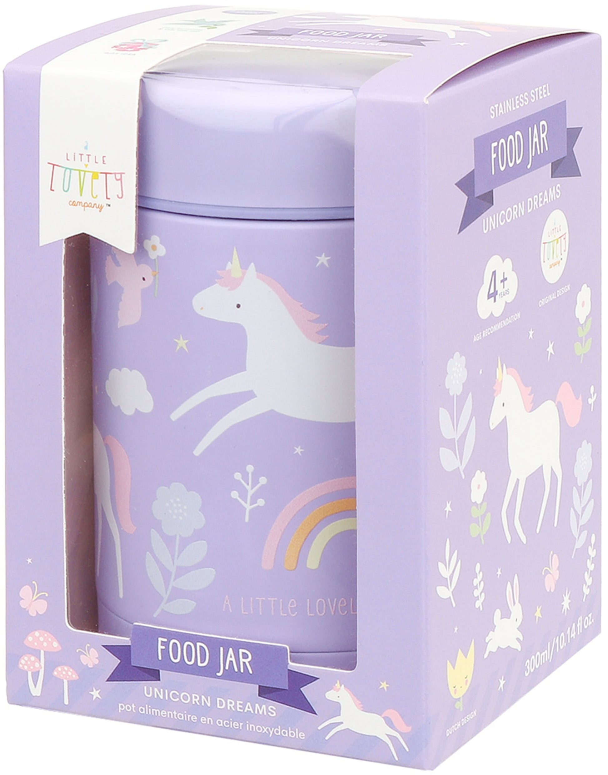 Allc Unicorn Dreams – Lunchbox, isoliert, auslaufsicher, 8 × 12 × 8 cm