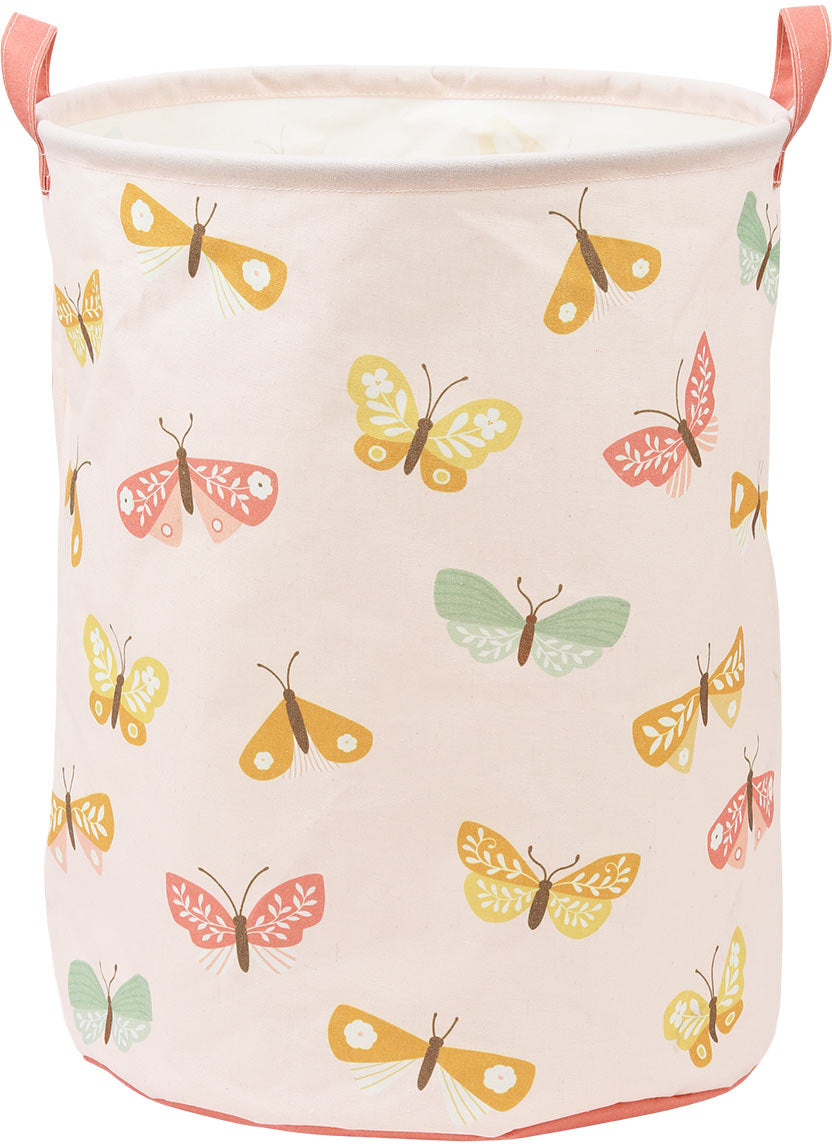Allc Butterflies Aufbewahrungskorb – Baumwolle/Polyester – mit Griffen – 440 × 50 × 420 mm