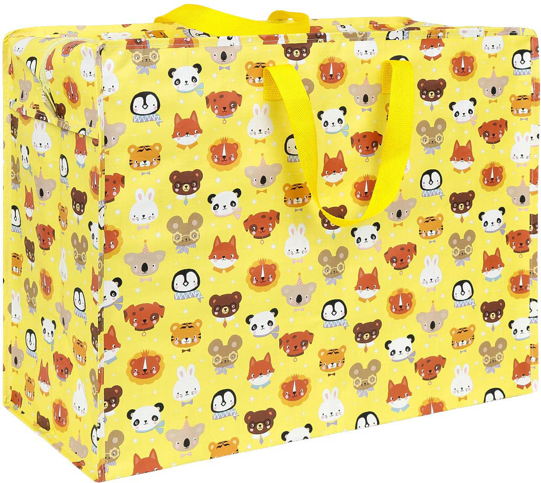 ALLC STXLAF32 – Reisetasche, 73 l, recyceltes Plastik, Motiv Animal Friends, 45 × 28 × 58 cm