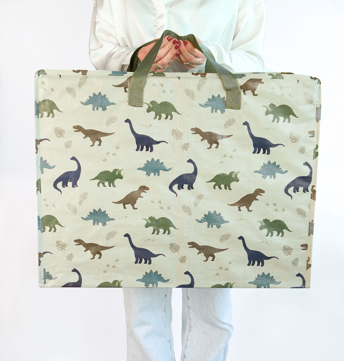ALLC STXLDI22 – Reisetasche, rPET, Motiv Dinosaurier, 46 × 25 × 22,5 cm