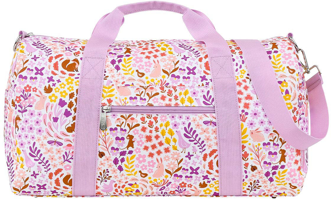 ALLC TBFGMU14 – Reisetasche, 26 l, Polyester, Motiv Flower Garden, 46 × 25 × 22,5 cm