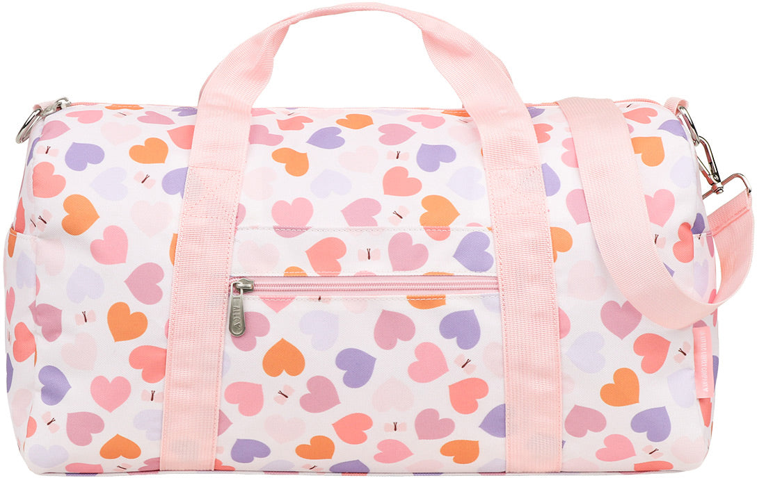 Allc TBHEMU15 – Reisetasche, Handgepäck geeignet, Motiv Herzen, 46 × 25 × 22,5 cm