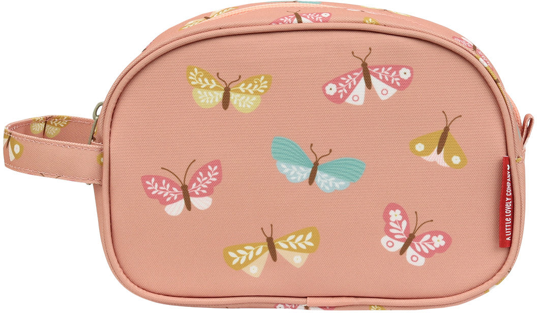 Allc Kulturbeutel – 150 × 60 × 240 mm – Polyester – Schmetterlinge