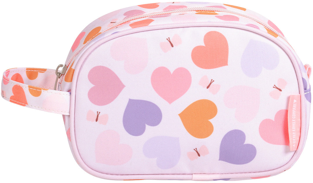 Allc Kulturbeutel – aufhängbar – 20,5 × 14 × 9,5 cm – Hearts