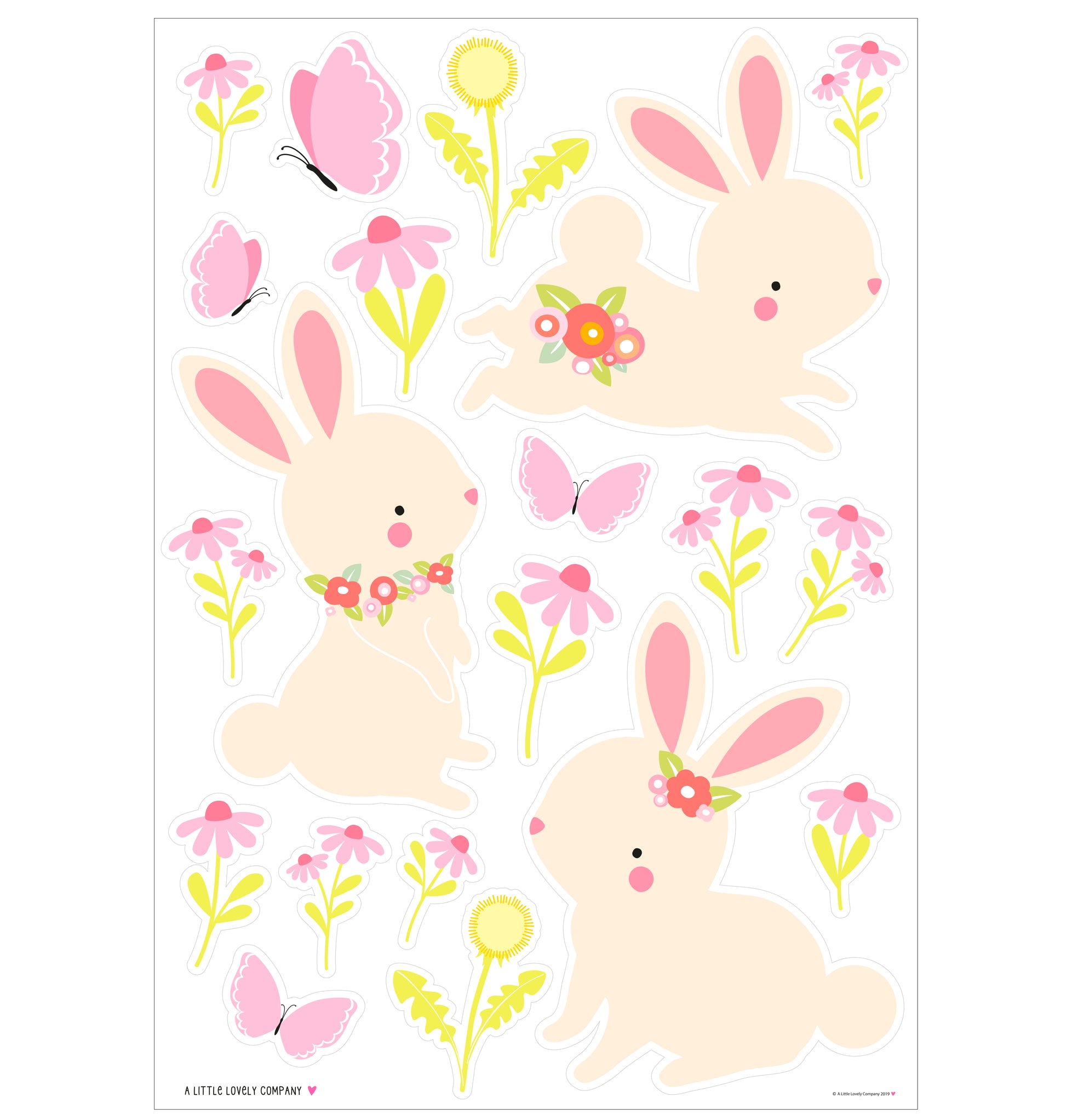ALLC Wandsticker – Hase – 35 × 50 cm
