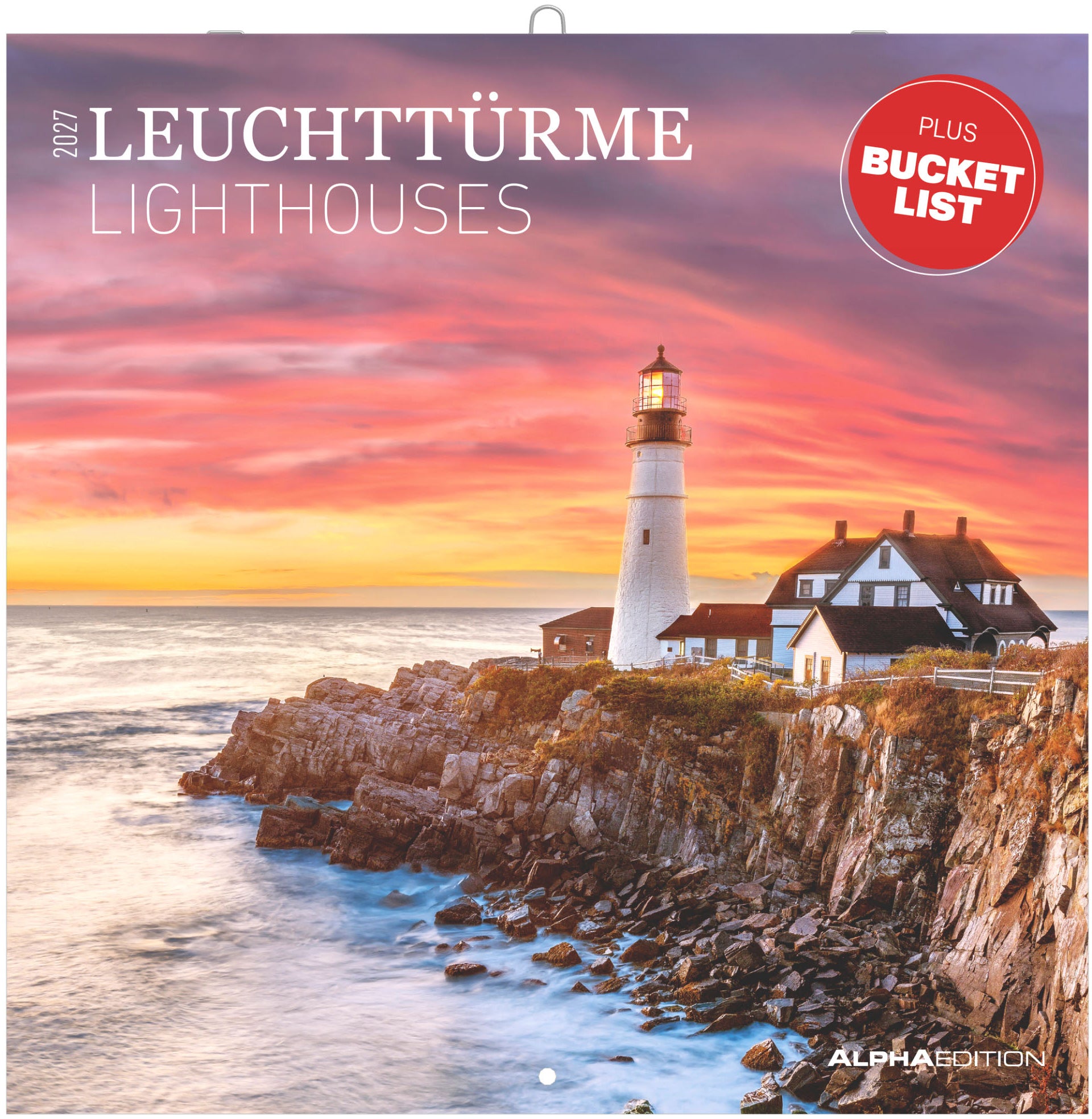 Alpha Edition Leuchttürme – Bildkalender 2027 – 30,3 × 31,0 cm