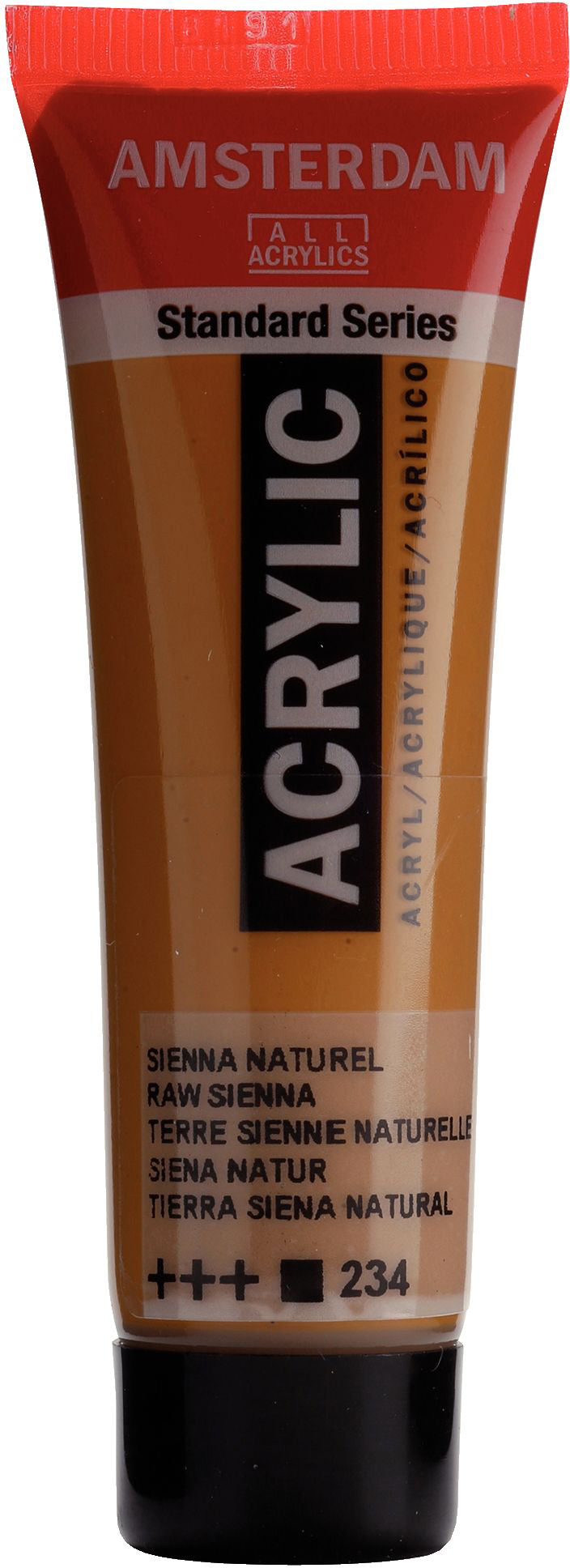 Royal Talens Amsterdam Standard Serie Acrylfarbe – Siena Natur 234, seidenmatt – 20 ml – für Leinwand, Papier, Holz