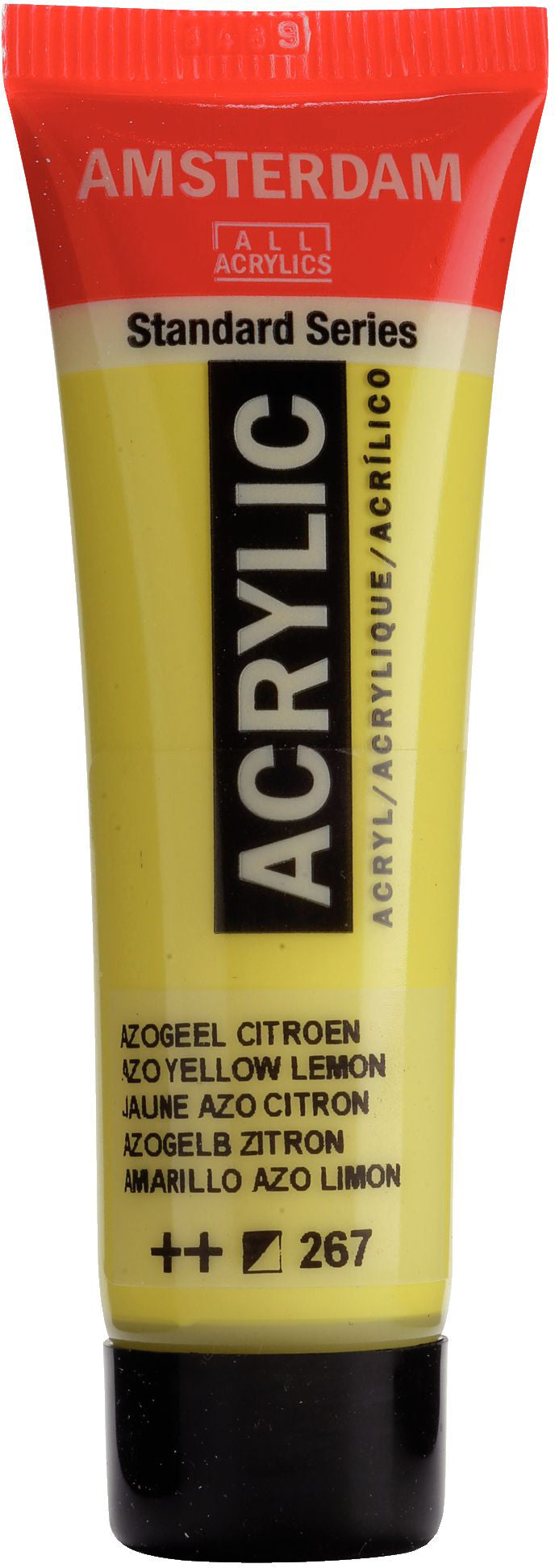 Royal Talens Amsterdam Standard Serie Acrylfarbe – Azogelb Zitrone 267, seidenmatt – 20 ml