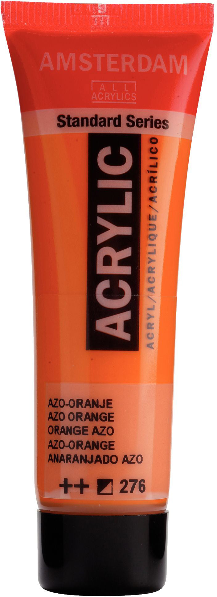 Royal Talens Amsterdam Standardserie Acrylfarbe – Azo-Orange 276, seidenmatt – 20 ml – für Leinwand, Papier, Holz