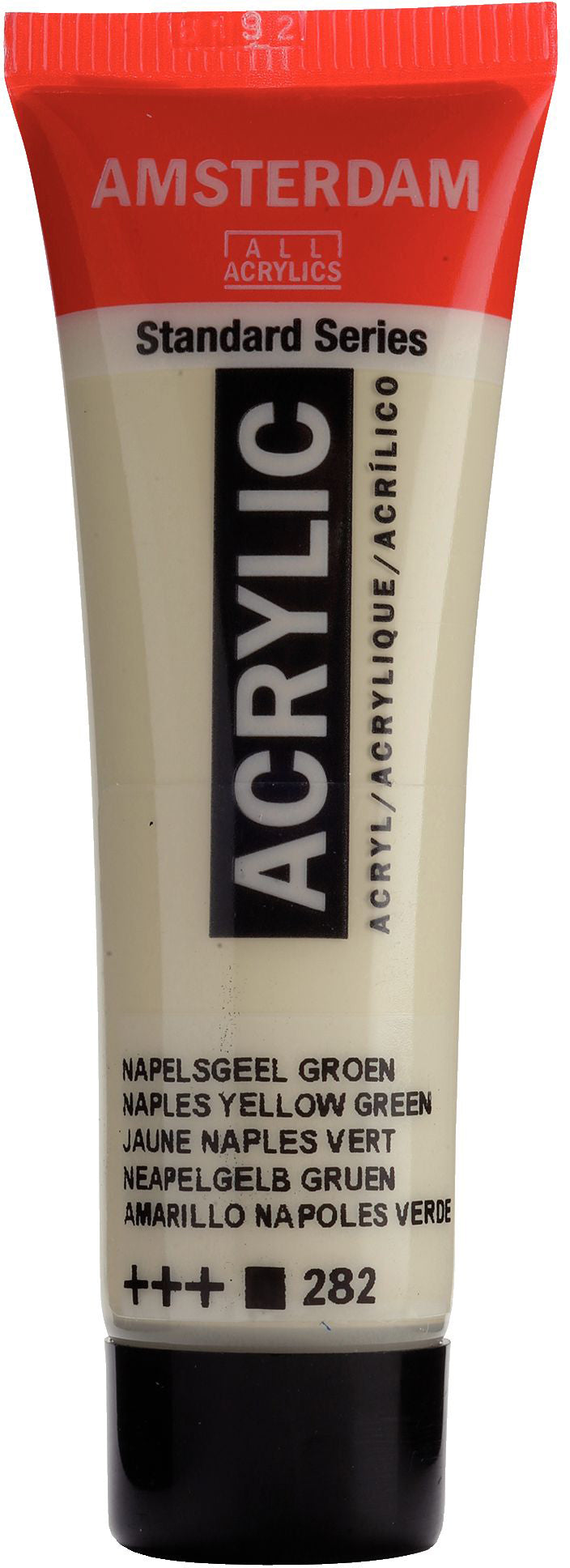 Royal Talens Amsterdam Acrylfarbe – Neapelgelb Grün 282, seidenmatt – 20 ml – für Leinwand, Papier, Holz