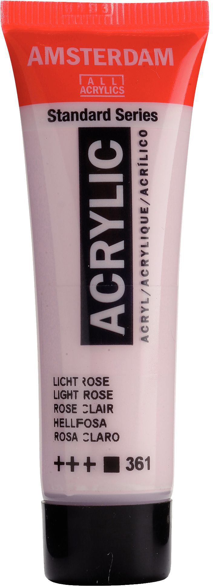Royal Talens AMSTERDAM Standard Serie Acrylfarbe – Hellrosa 361, seidenmatt – 20 ml – für Leinwand, Papier, Holz