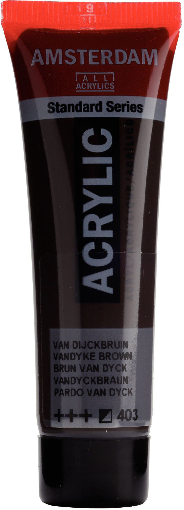 Royal Talens Amsterdam Standardserie Acrylfarbe – Vandyckbraun 403, seidenmatt – 20 ml