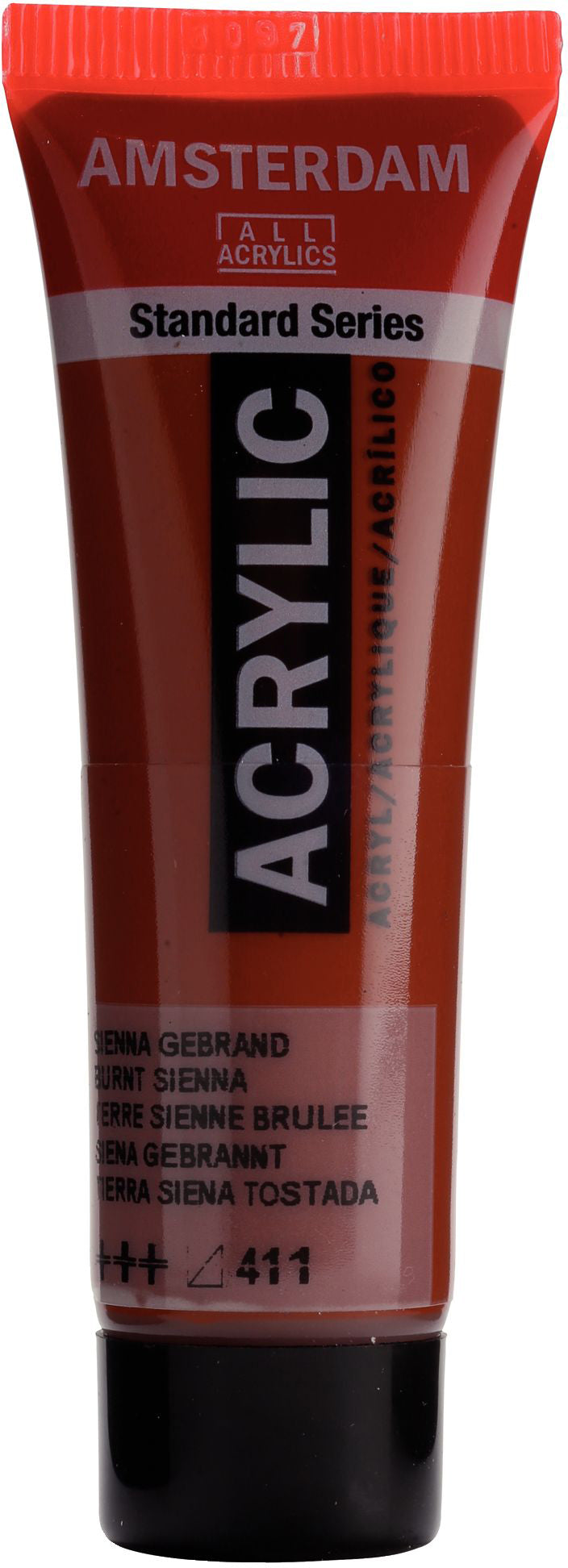 Royal Talens Amsterdam Standard Serie Acrylfarbe – Siena Gebrannt 411, seidenmatt – 20 ml – für Leinwand, Papier, Holz