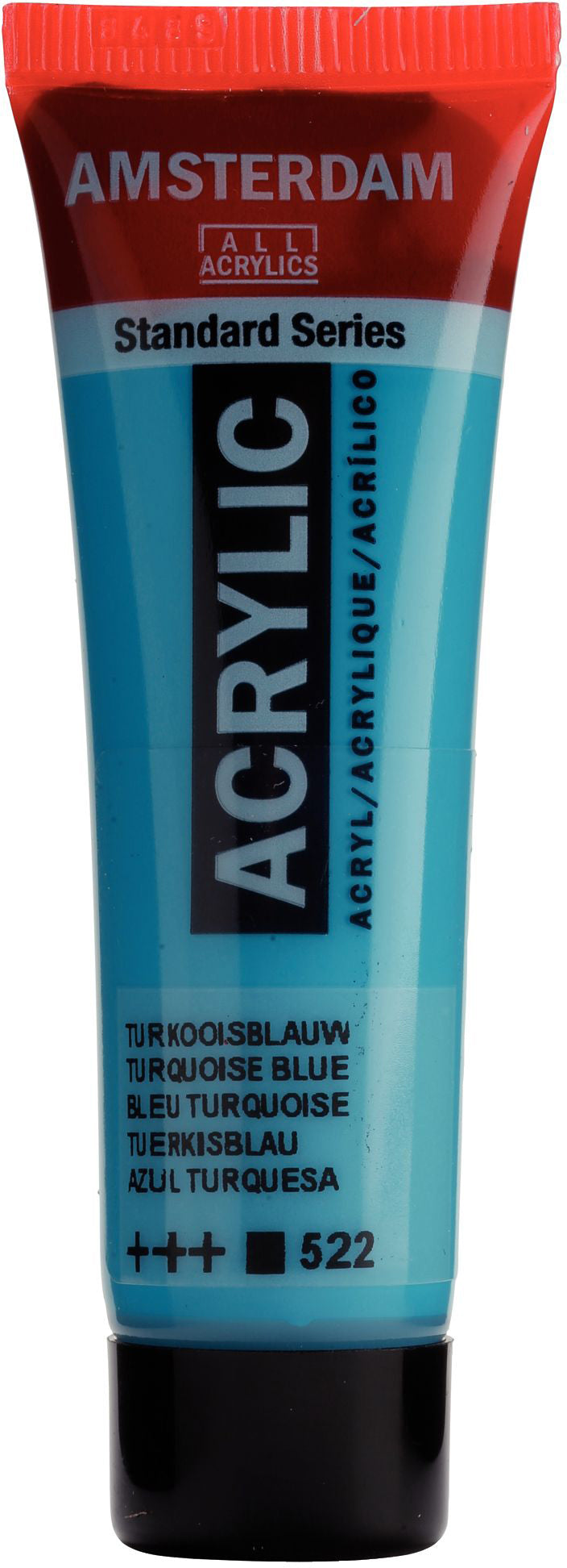 Royal Talens AMSTERDAM Acrylfarbe – Türkisblau 522, seidenmatt – 20 ml