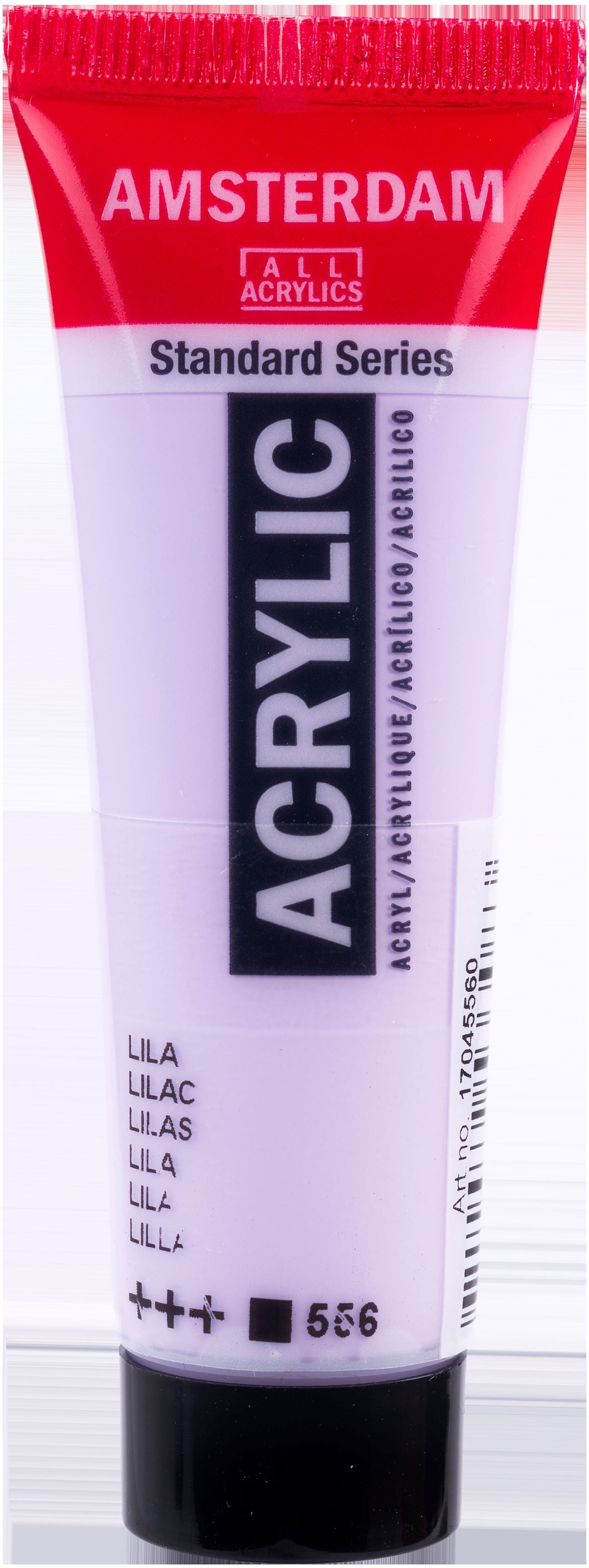 Royal Talens Amsterdam Standardserie Acrylfarbe – Lila 556, seidenmatt – 20 ml – für Leinwand, Papier, Holz
