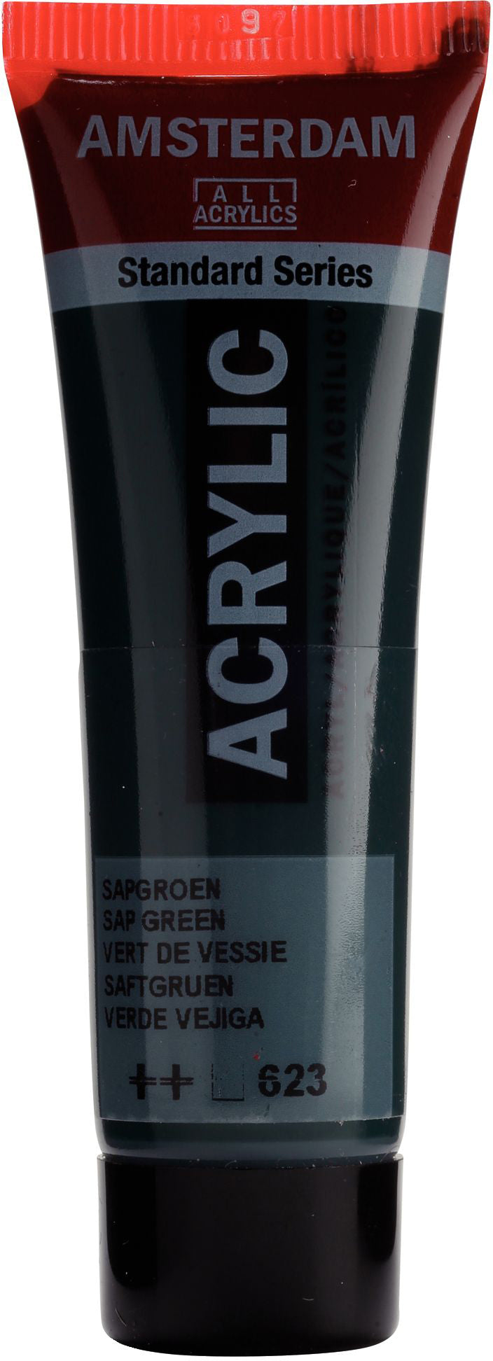 Royal Talens Amsterdam Standardserie Acrylfarbe – Saftgrün 623, seidenmatt – 20 ml – für Leinwand, Papier, Holz